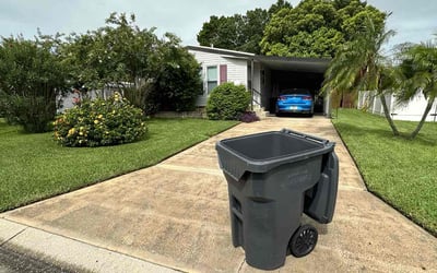 Photo of David L.'s yard after getting lawn care in Tarpon Springs, FL