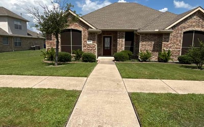 Photo of Rebekah B.'s yard after getting lawn care in Royse City, TX