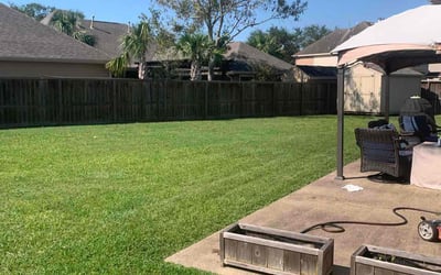 Photo of Luay A.'s yard after getting lawn care in League City, TX