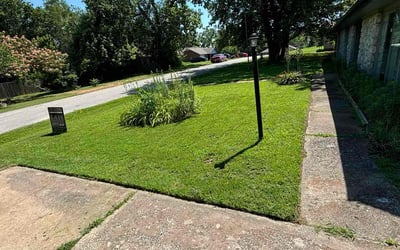 Photo of Chris M.'s yard after getting lawn care in Broken Arrow, OK