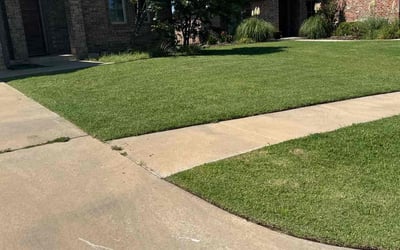Photo of Wayne C.'s yard after getting lawn care in Edmond, OK