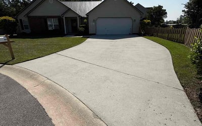 Photo of Kaylee P.'s yard after getting lawn care in Jacksonville, NC