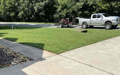 Photo of Justin G.'s yard after getting lawn care in Gastonia, NC