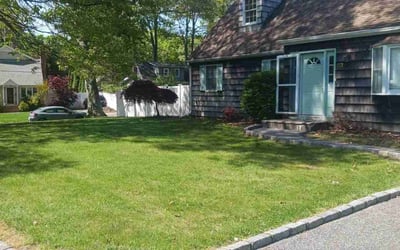 Photo of Joshua G.'s yard after getting lawn care in Patchogue, NY