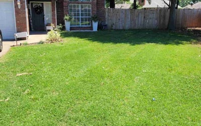 Photo of Brooke M.'s yard after getting lawn care in Owasso, OK