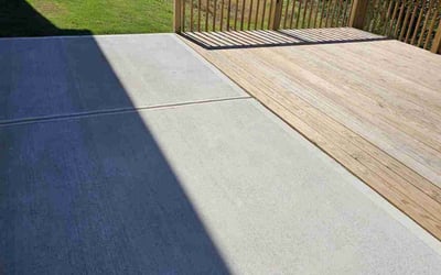 Photo of Devon M.'s yard after getting lawn care in Trinity, NC