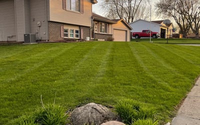 Photo of Derrell H.'s yard after getting lawn care in Indianola, IA