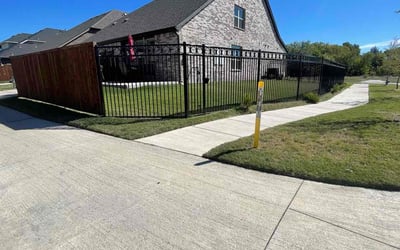 Photo of James C.'s yard after getting lawn care in Sachse, TX