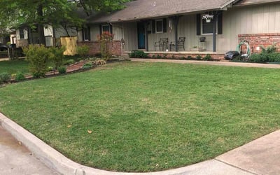 Photo of Tana H.'s yard after getting lawn care in Tulsa, OK
