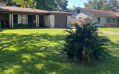 Photo of Mya L.'s yard after getting lawn care in Baytown, TX