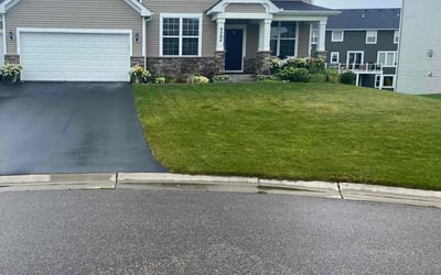 Photo of David S.'s yard after getting lawn care in Zimmerman, MN