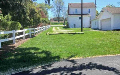 Photo of Rachel N.'s yard after getting lawn care in Canton, OH