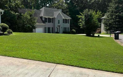Photo of Kayleigh W.'s yard after getting lawn care in Acworth, GA