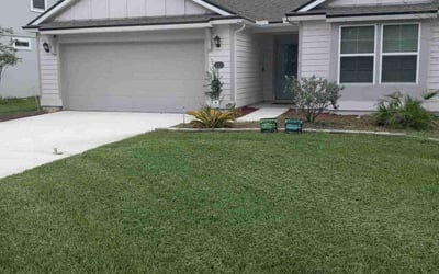 Photo of Connie D.'s yard after getting lawn care in Acton, MA