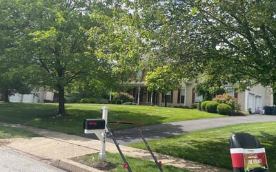 Photo of Zeshawn H.'s yard after getting lawn care in Collegeville, PA
