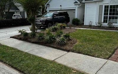 Photo of Collin K.'s yard after getting lawn care in Sarasota, FL