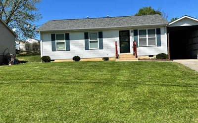 Photo of G. V.'s yard after getting lawn care in Roanoke, VA