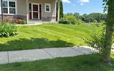 Photo of Janis M.'s yard after getting lawn care in Waukesha, WI