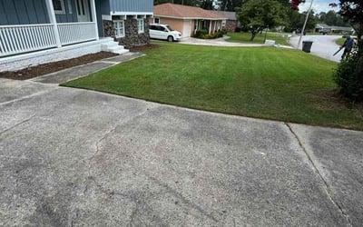 Photo of Tanner J.'s yard after getting lawn care in Youngsville, LA