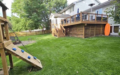 Photo of Megan T.'s yard after getting lawn care in North Branch, MN
