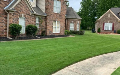 Photo of Evelyn R.'s yard after getting lawn care in Bartlett, TN