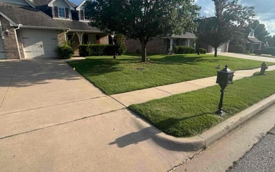 Photo of Raisul B.'s yard after getting lawn care in Owasso, OK