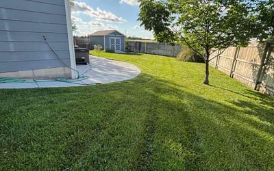 Photo of Kimberly J.'s yard after getting lawn care in Hope Mills, NC