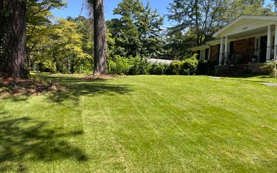 Photo of Matthew R.'s yard after getting lawn care in Huntsville, AL