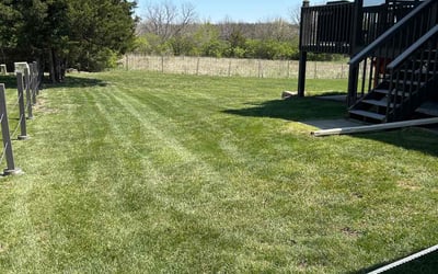 Photo of Emily R.'s yard after getting lawn care in Topeka, KS