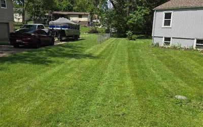 Photo of Greg P.'s yard after getting lawn care in Excelsior Springs, MO