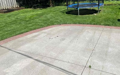 Photo of Kim B.'s yard after getting lawn care in Brookpark, OH