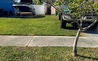 Photo of Kristina P.'s yard after getting lawn care in Merritt Island, FL
