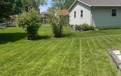Photo of David R.'s yard after getting lawn care in Hartford, WI