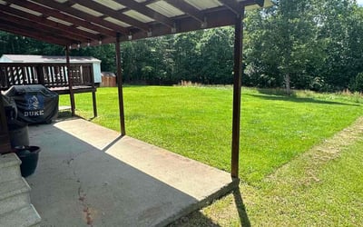 Photo of Brandon L.'s yard after getting lawn care in Christiansburg, VA