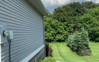 Photo of Evelyn H.'s yard after getting lawn care in Andover, MN