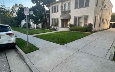 Photo of Chris M.'s yard after getting lawn care in Glendale, CA