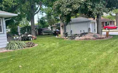 Photo of Robbie M.'s yard after getting lawn care in Hastings, MN