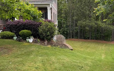 Photo of Christopher M.'s yard after getting lawn care in Oswego, IL