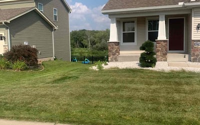 Photo of Delilah T.'s yard after getting lawn care in Savage, MN