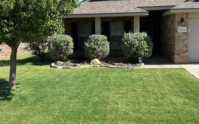 Photo of Ryan B.'s yard after getting lawn care in Lubbock, TX