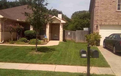 Photo of Tierney P.'s yard after getting lawn care in Euless, TX