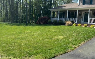 Photo of Kevin L.'s yard after getting lawn care in Fredericksburg, VA