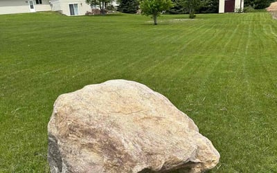 Photo of Clarence T.'s yard after getting lawn care in Monroe, WI