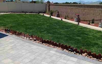 Photo of Gloria R.'s yard after getting lawn care in Hesperia, CA