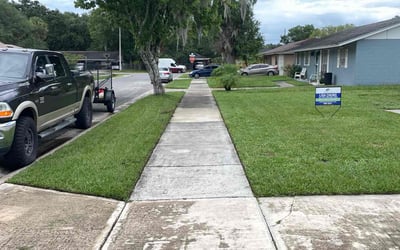 Photo of Allegra S.'s yard after getting lawn care in Islip, NY