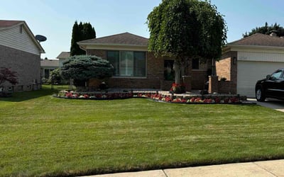 Photo of Margaret L.'s yard after getting lawn care in Sterling Heights, MI