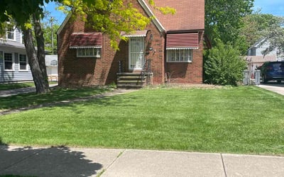 Photo of Elaix D V.'s yard after getting lawn care in Lakewood, OH