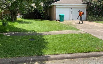 Photo of Jacky B.'s yard after getting lawn care in Raeford, NC