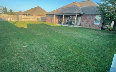 Photo of Alita C.'s yard after getting lawn care in Okmulgee, OK