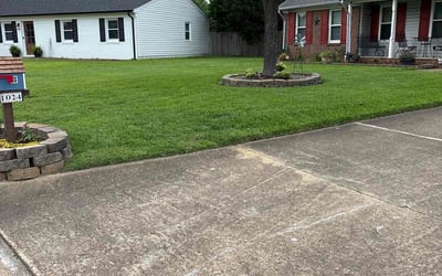 Photo of Linda A.'s yard after getting lawn care in Racine, WI